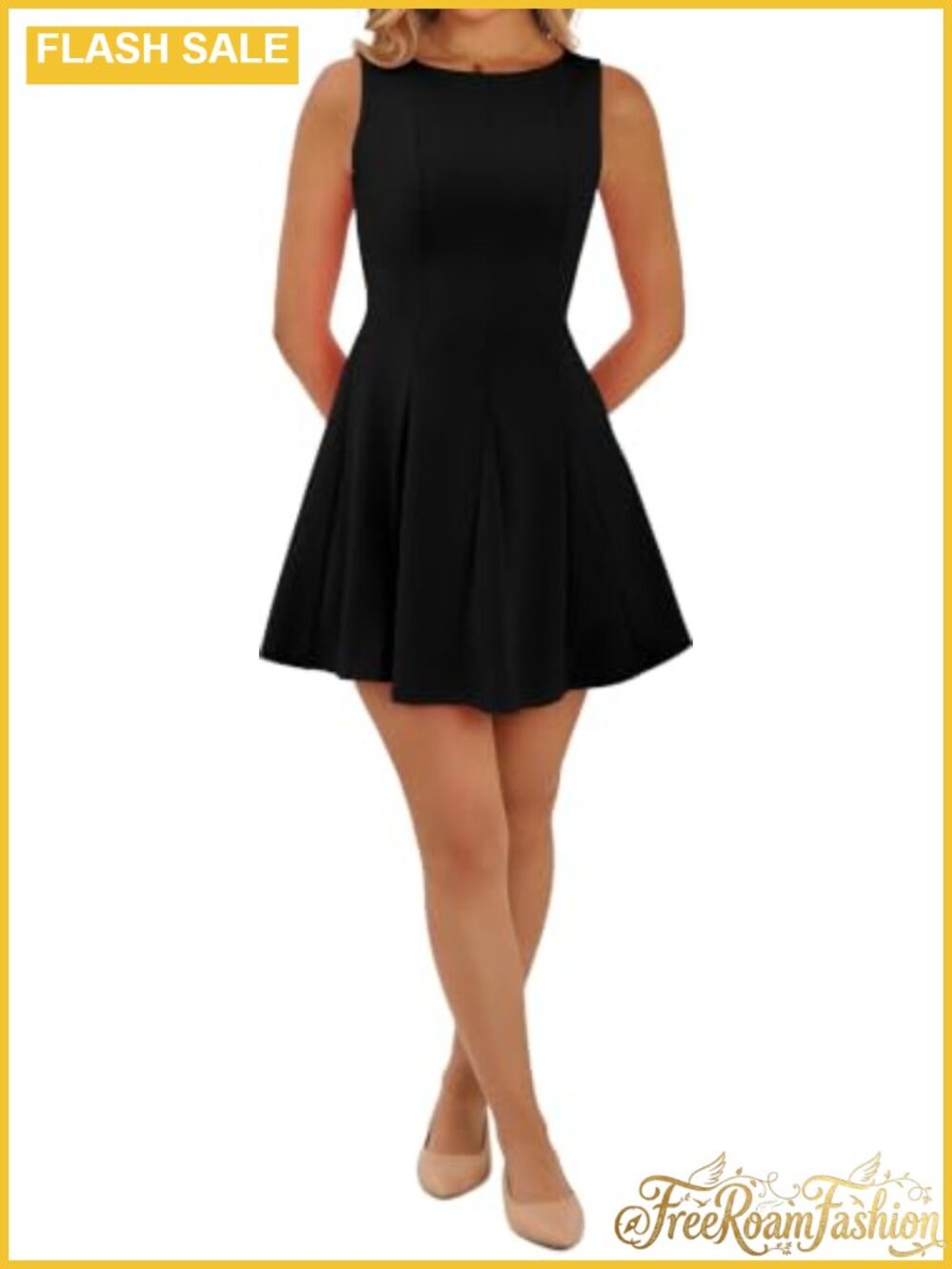 Elegant Boat Neck Sleeveless A-Line Mini Cocktail Party Dress
